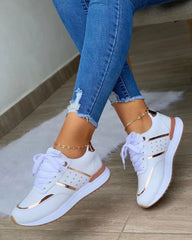 Platform colorblock sneakers