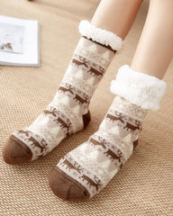 Christmas elk snow socks