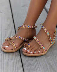 Colorful Beach Slip-on Sandals