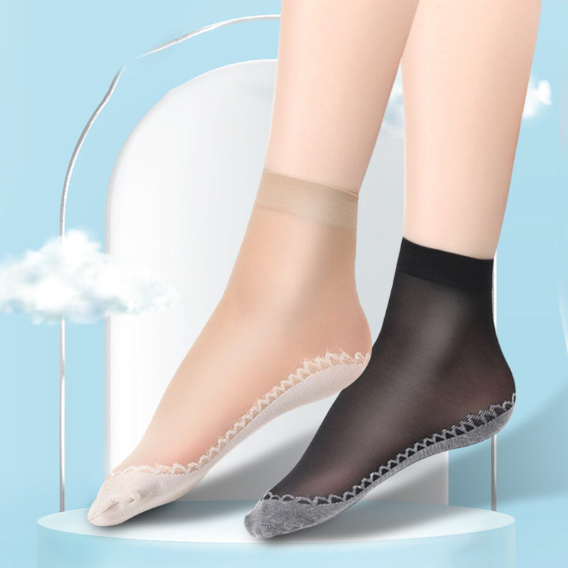 Non-slip cotton socks